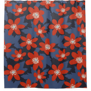 Seamless vintage pattern in Scandinavian style wit Shower Curtain