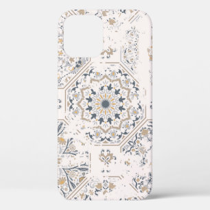 Seamless vintage pattern with an effect of attriti iPhone 12 case