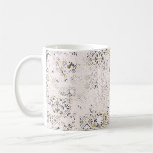 Seamless vintage pattern with an effect of attriti coffee mug