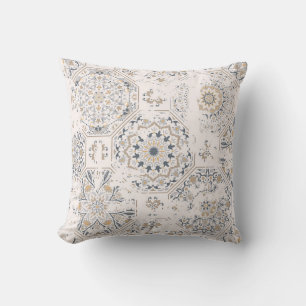 Seamless vintage pattern with an effect of attriti cushion