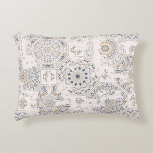 Seamless vintage pattern with an effect of attriti decorative cushion