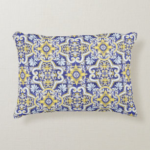 Seamless vintage pattern with an effect of attriti decorative cushion