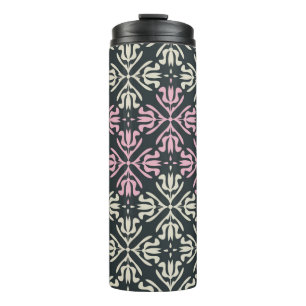 seamless vintage pattern with ornaments thermal tumbler