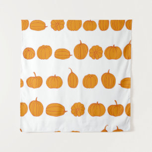 Seamless vintage pattern with pumpkinsvintage, agr tapestry