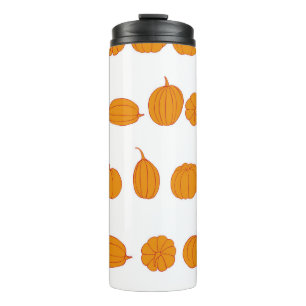 Seamless vintage pattern with pumpkinsvintage, agr thermal tumbler