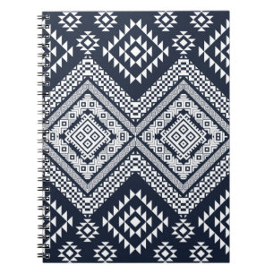 Seamless vintage Tribal Pattern Design. Stylish Mo Notebook