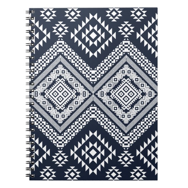 Seamless vintage Tribal Pattern Design. Stylish Mo Notebook (Front)