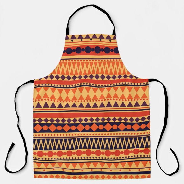 Seamless vintage tribal texture pattern. Vintage s Apron (Front)