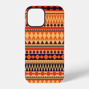 Seamless vintage tribal texture pattern. Vintage s iPhone 12 Case