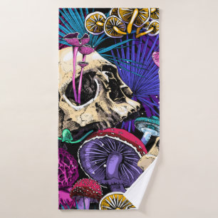 Seamless wallpaper pattern. Bright Magic Psychedel Bath Towel