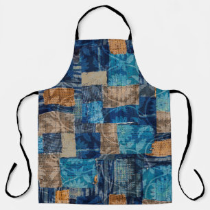 Seamless watercolor abstract digital pattern on na apron