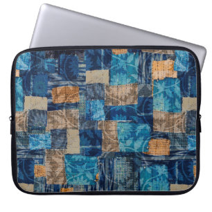 Seamless watercolor abstract digital pattern on na laptop sleeve