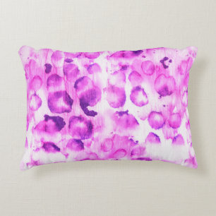 Seamless Watercolor Animal Art Print. Light Cheeta Decorative Cushion