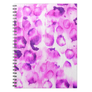 Seamless Watercolor Animal Art Print. Light Cheeta Notebook