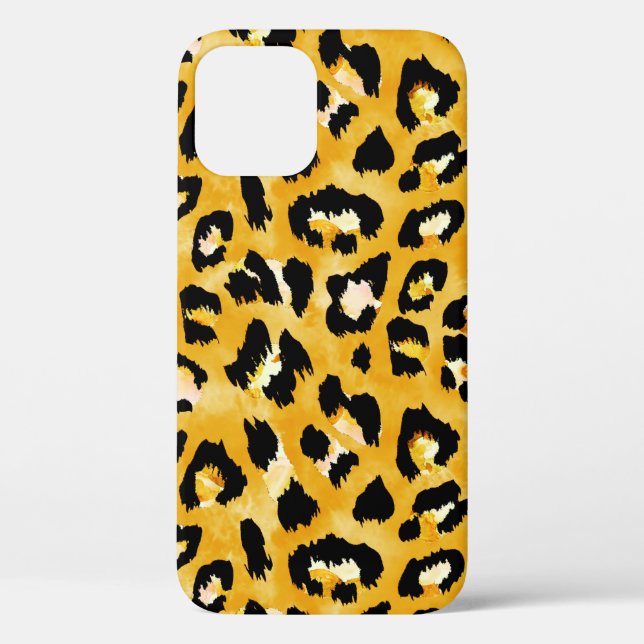 Seamless watercolor animal print pattern Case-Mate iPhone case (Back)