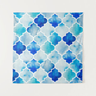 Seamless watercolor background. Beautiful hand dra Tapestry