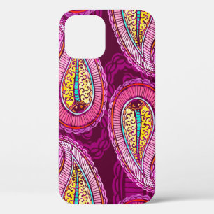 Seamless watercolor ethnic background. Hand drawn  iPhone 12 Case