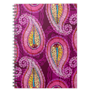 Seamless watercolor ethnic background. Hand drawn Notebook