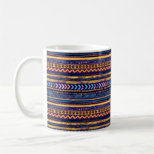 Seamless Watercolor Ethnic Tribal Ornamental Patte Coffee Mug