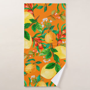 seamless watercolor illustration background mix co bath towel