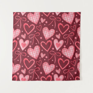 Seamless watercolor pattern in pink colours tapestry