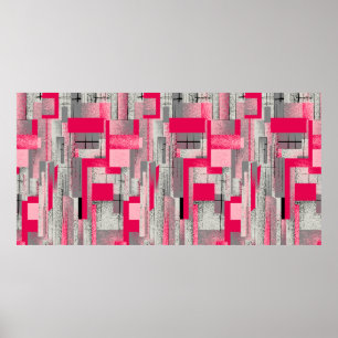 seamless watercolour digital patchwork pattern poster