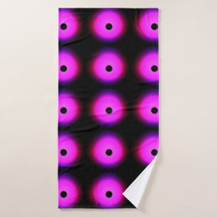 Seamless Watercolour Wallpaper. Graphic Polka Dots Bath Towel