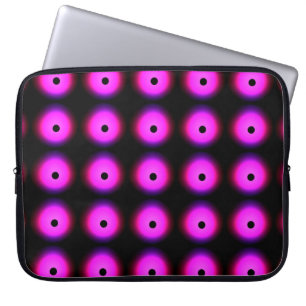 Seamless Watercolour Wallpaper. Graphic Polka Dots Laptop Sleeve