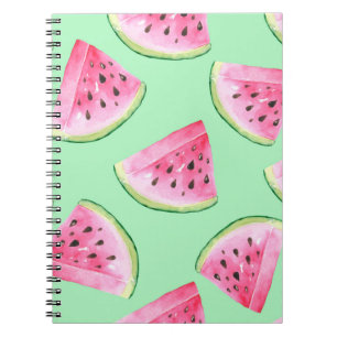 Seamless Watermelon Pattern in Watercolor style Wa Notebook