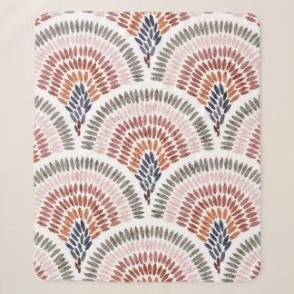 Seamless wavy pattern. Seigaiha design in polka do Sherpa Blanket