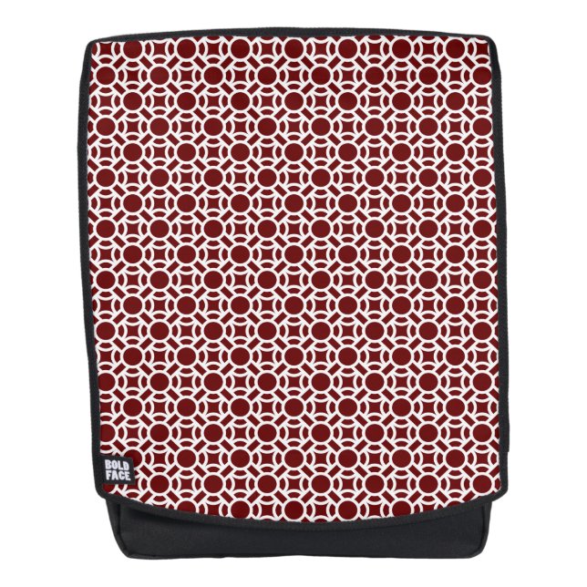 Seamless White Pattern DIY Background Colour Backpack (Front)