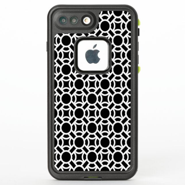 Seamless White Pattern DIY Background Colour LifeProof iPhone Case (Back)