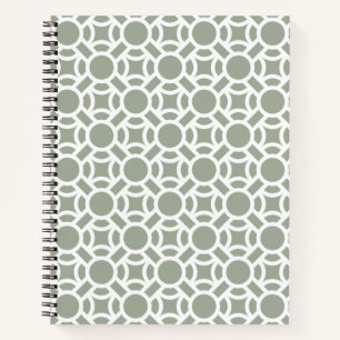 Seamless White Pattern DIY Background Colour Notebook