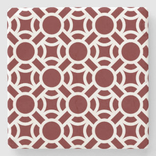 Seamless White Pattern DIY Background Colour Stone Coaster