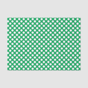 Seamless White Polka dot - Customisable background Tissue Paper