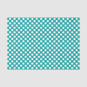 Seamless White Polka dot - Customisable background Tissue Paper