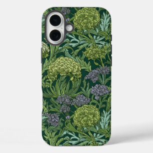 Seamless William Morris style floral pattern iPhone 16 Plus Case