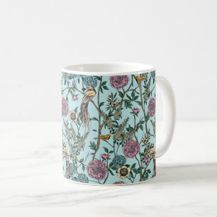 Seamless William Morris style floral pattern Coffee Mug