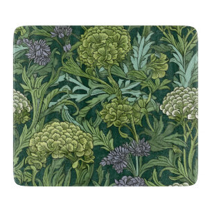 Seamless William Morris style floral pattern Cutting Board