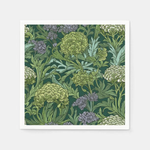 Seamless William Morris style floral pattern Napkin