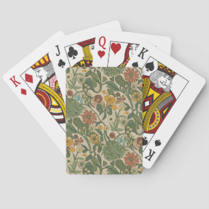 Seamless William Morris style floral pattern Poker Playing Cards