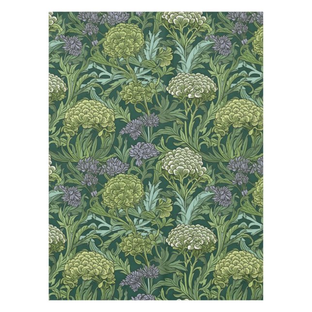 Seamless William Morris style floral pattern Tablecloth (Front)