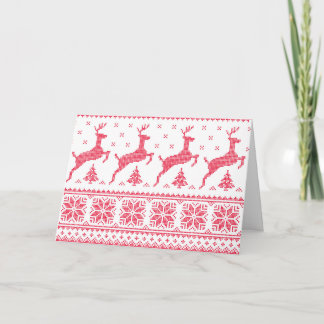 Seamless winter pattern Christmas card