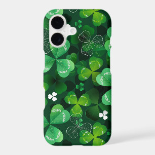 Seamless with green clover