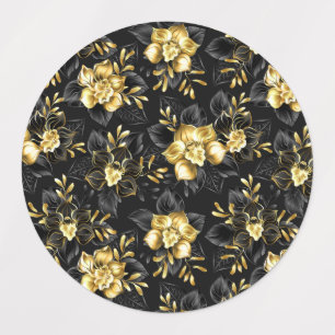 Seamless with jewellery orchids