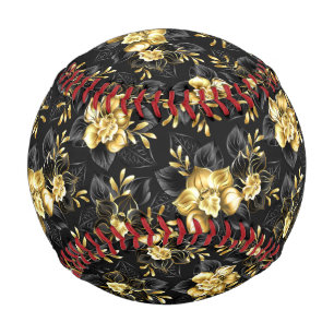 Seamless with jewellery orchids baseball