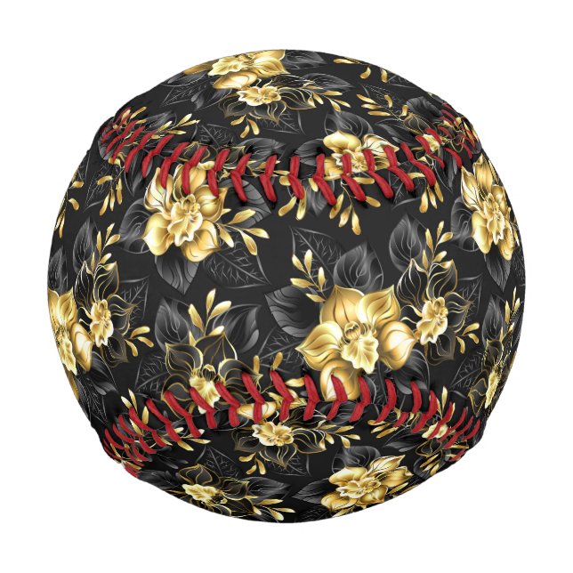 Seamless with jewellery orchids baseball (Front)