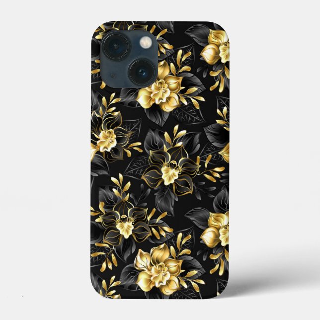 Seamless with jewellery orchids Case-Mate iPhone case (Back)