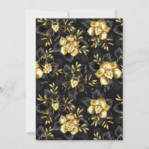 Seamless with jewellery orchids holiday card