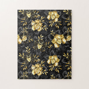 Seamless with jewellery orchids jigsaw puzzle
